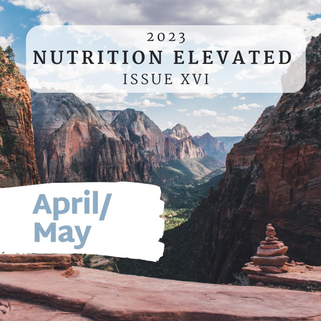 2023 nutrition elevated issue XVI April/May